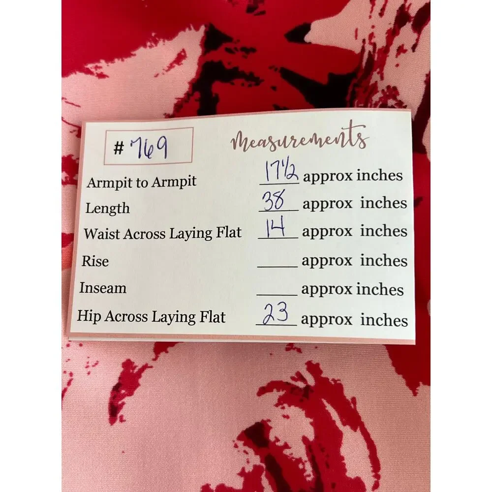 Taylor Pink Red Floral Scuba Fit &‎ Flare Sleeveless To Knee Back Zipper Dress 6